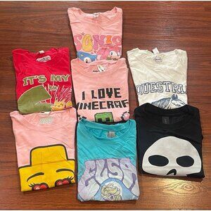 DISNEY LOT OF 7 SHIRTS SIZES SMALL